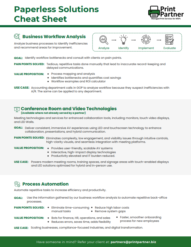 Solutions Cheat Sheet